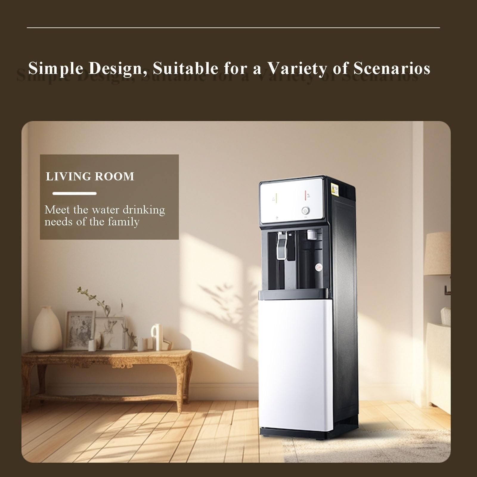Refrigeratore d'acqua, Fontanella A Caricamento Dal Basso, Funzione Acqua Calda In 3 Secondi, Distributore D'Acquas Indipendente, Adatto Per Ambienti Domestici Hotel Sala riunioni
