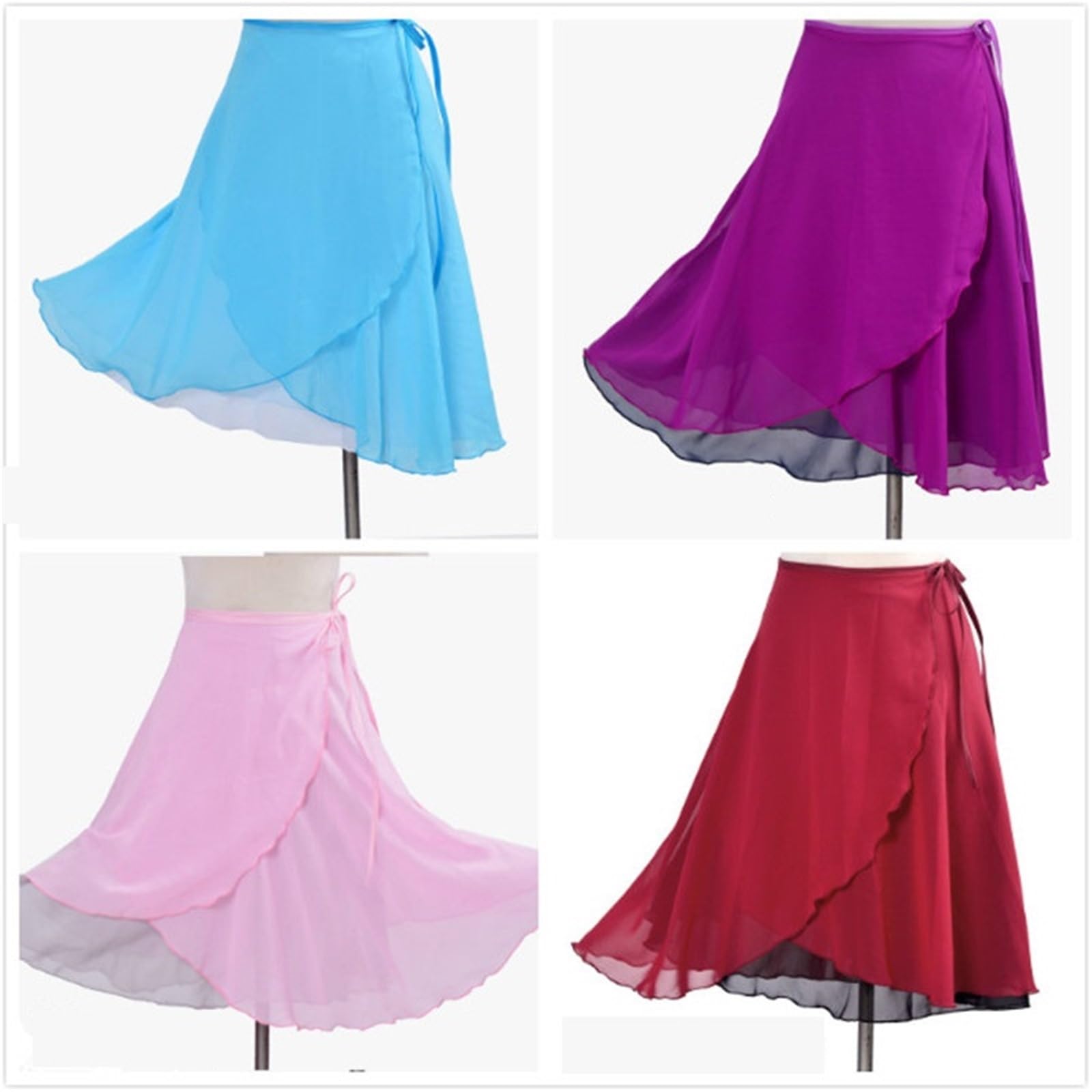 Falda larga de baile Ballet for mujer, falda for adultos, cubierta con estampado Floral, leotardo práctica, tutú bailarina Para Mujer