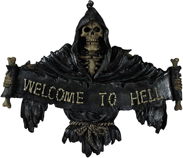 Nemesis Now NEM3944 Welcome To Hell Sign 22cm Black