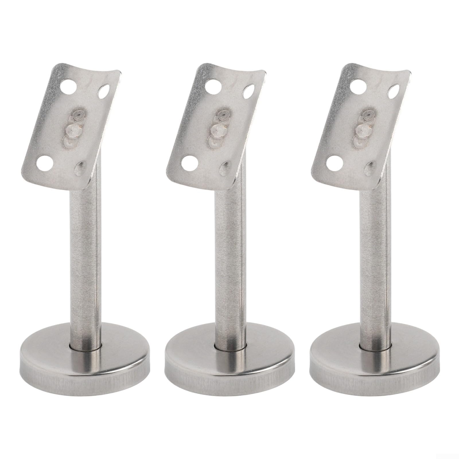 AIKEOU Stainless Steel Adjustable Column Bracket for Handrail Use on Staircases and Landings Made from 304 Grade Material,100mm-A