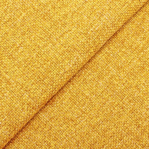 DESHOME Penelope - Tissu au metre d'ameublement Hydrofuge pour Fauteuil Canapé Sofa Coussins et Chaise (Jaune ensoleillé, 1 mètre)
