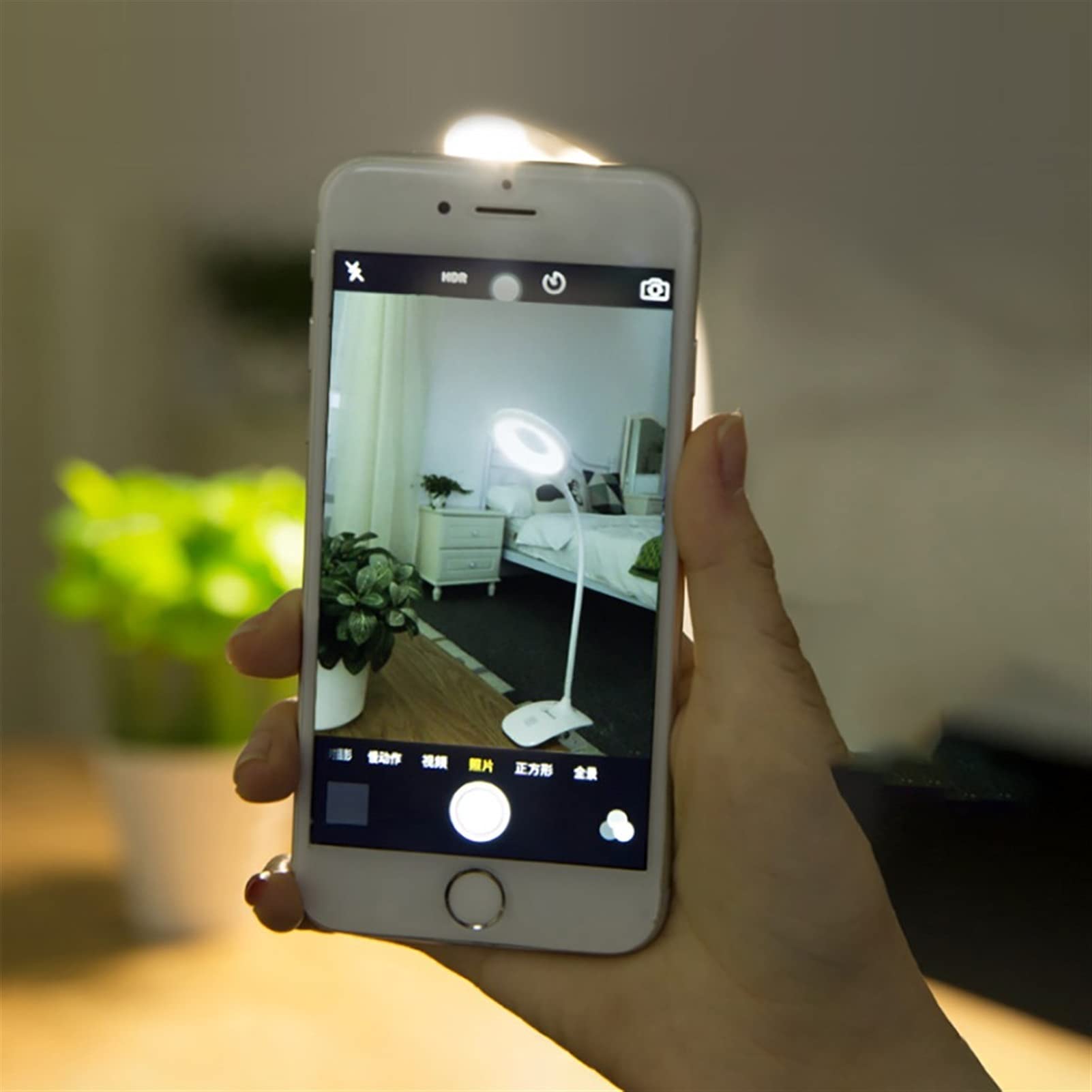 Lampe de Bureau Lampe de Bureau LED Clip Light Eye Protection Light Light 3 Niveaux de luminosité Dimage Touch Control Contrôle Naturel pour Lecture (Color : White)