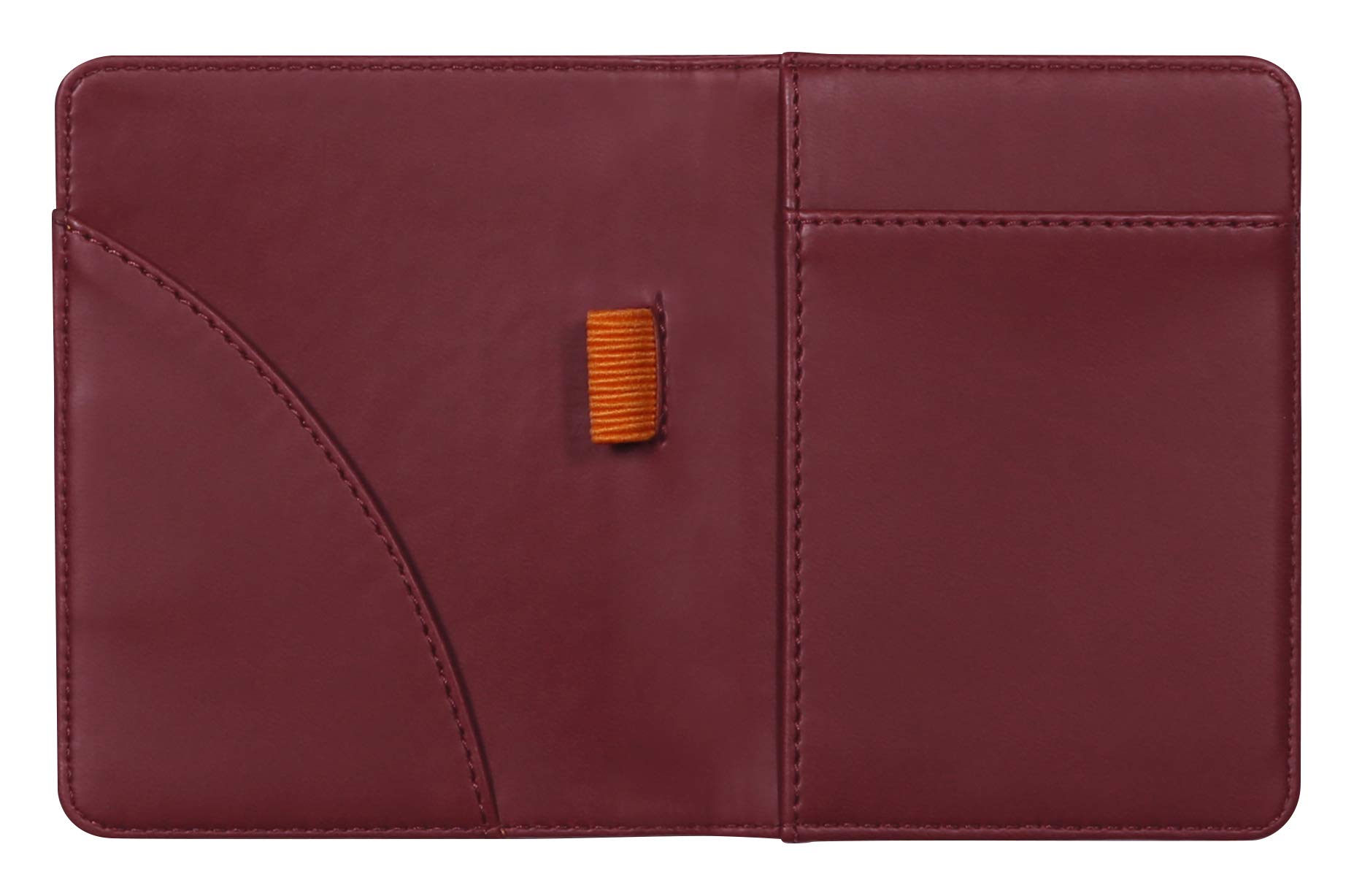 RHODIA 211008C – Teczka na notatnik i dokumenty N°11 Bordowa – na bloczki i notatniki w formacie A7 (7,4 × 10,5 cm) – wysokiej jakości włoska skóra ekologiczna
