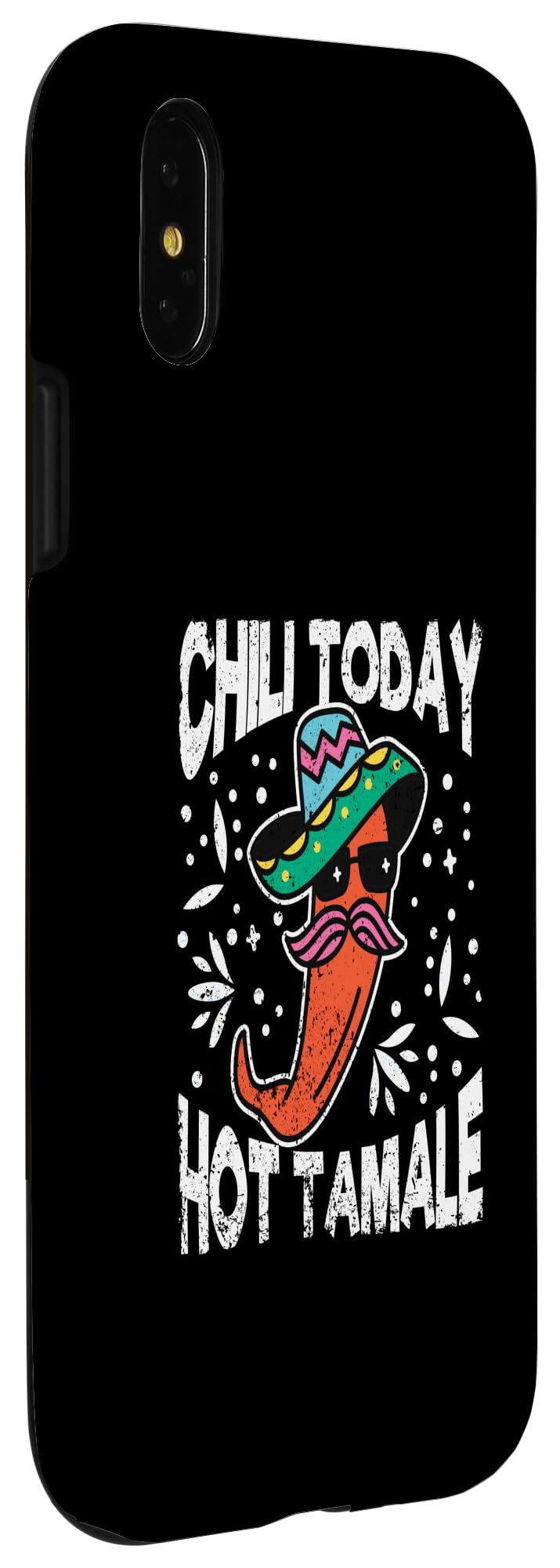 iPhone X/XS Chili Today Hot Tamale Dabbing Mexican Taco Pepper Sombrero Case - Image 3