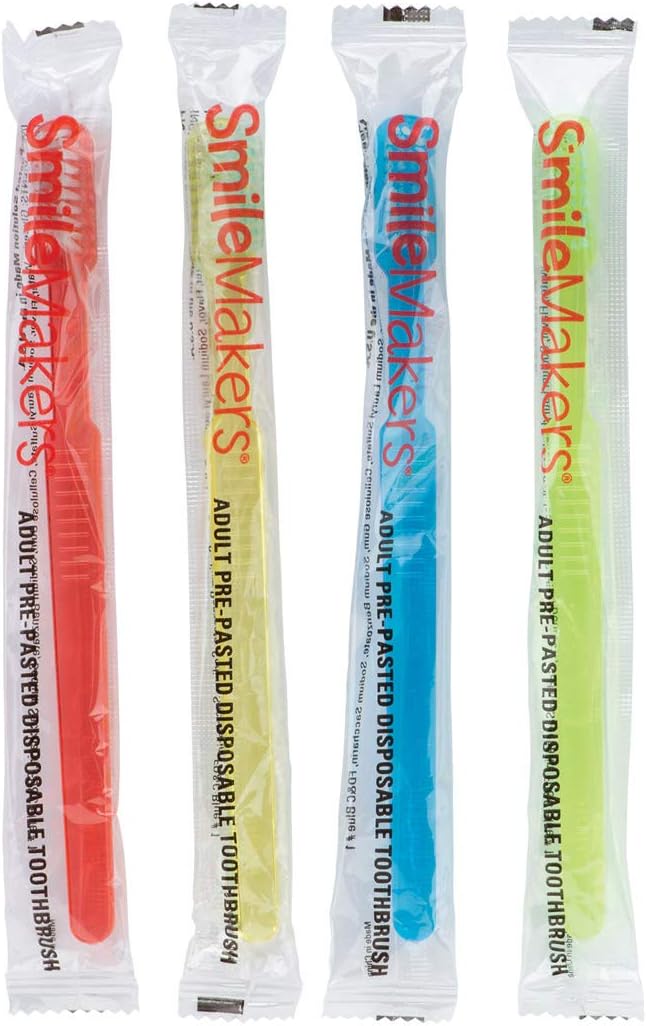 Adult Pre-Pasted Disposable Toothbrushes - 288 per pack