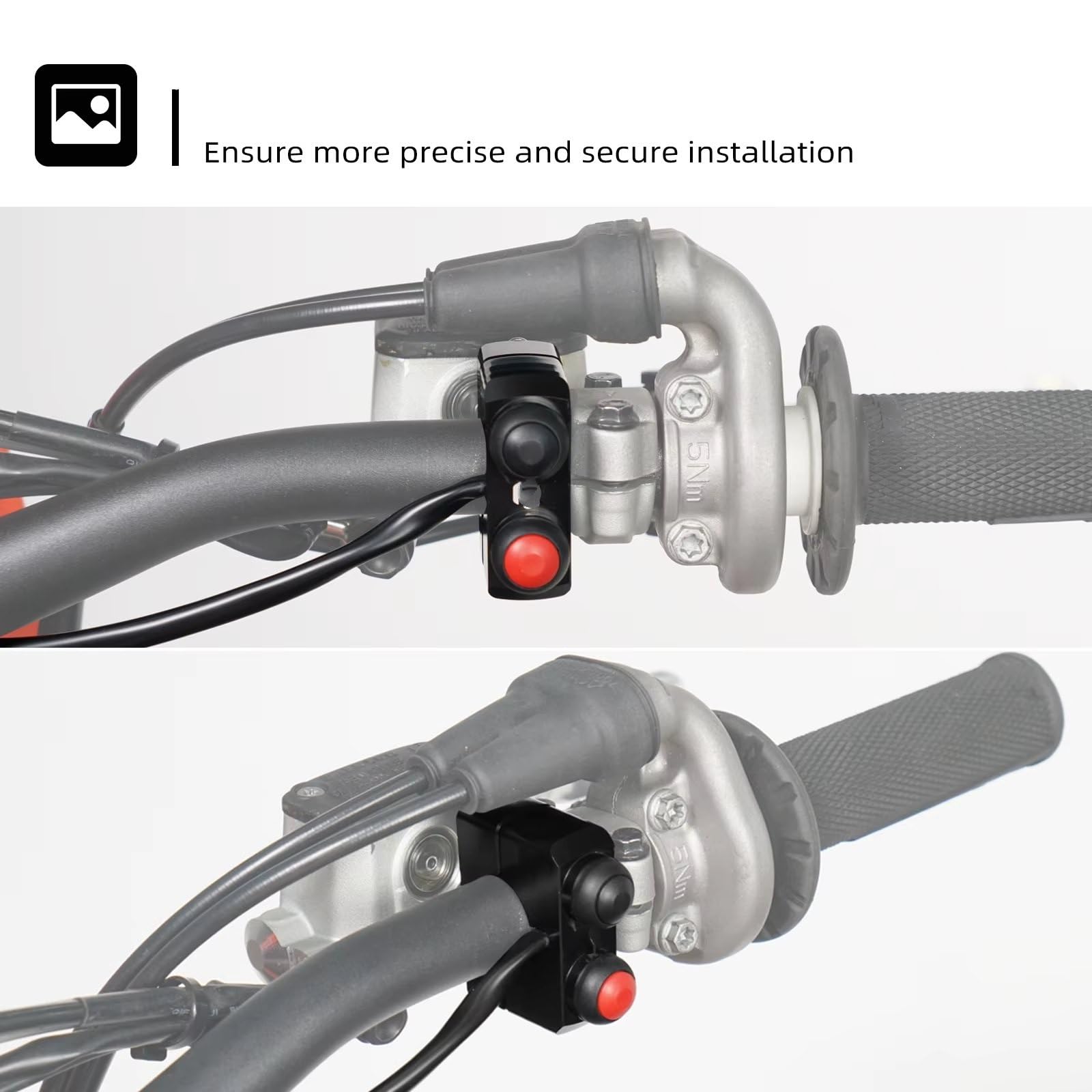 Motorrad Lenker Schalter Blinker Kompatibel Mit Gas Für Gas 2025 2024 Für EC300 Für EC250 EX Motorrad Blinker Schalter Modul Start Kill Stop Schalter(Style 1)