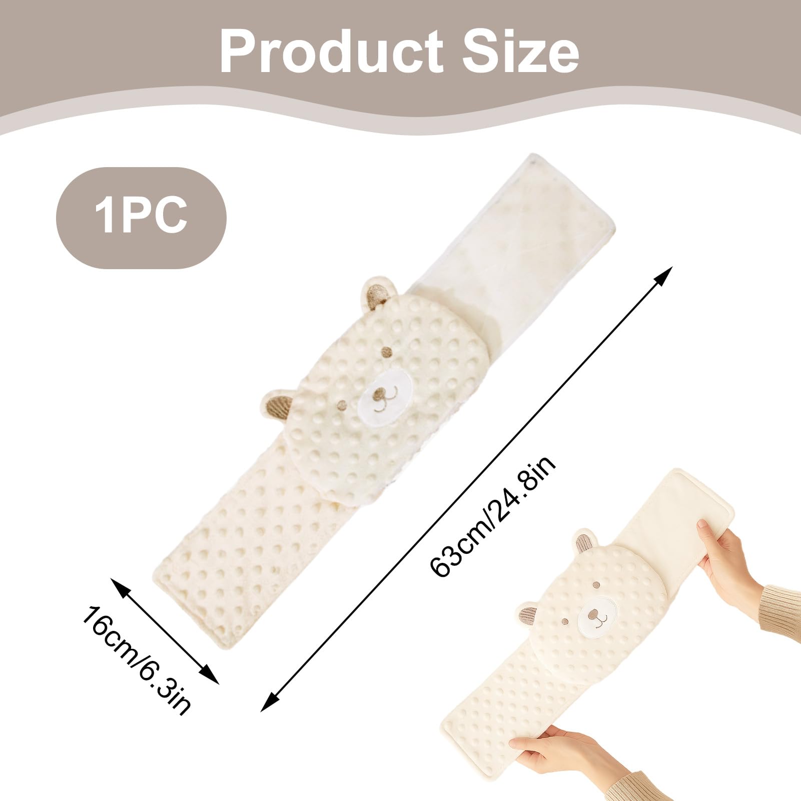 Bouillotte Bebe Anti Colique, Ceinture Chauffante Sèche Anti-Colique Pour Nourrisson, Idéale Pour Les Maux De Ventre Et Les Ballonnements, Garnissage En Pierres De Haricots Rouges