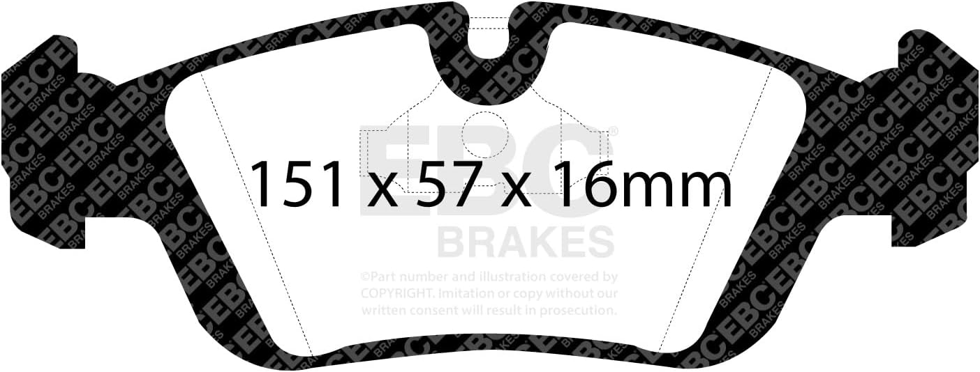 EBC Brakes Redstuff 3000 Series Sport Brake Pad Set DP3914C to Fit WIESMANN,BMW