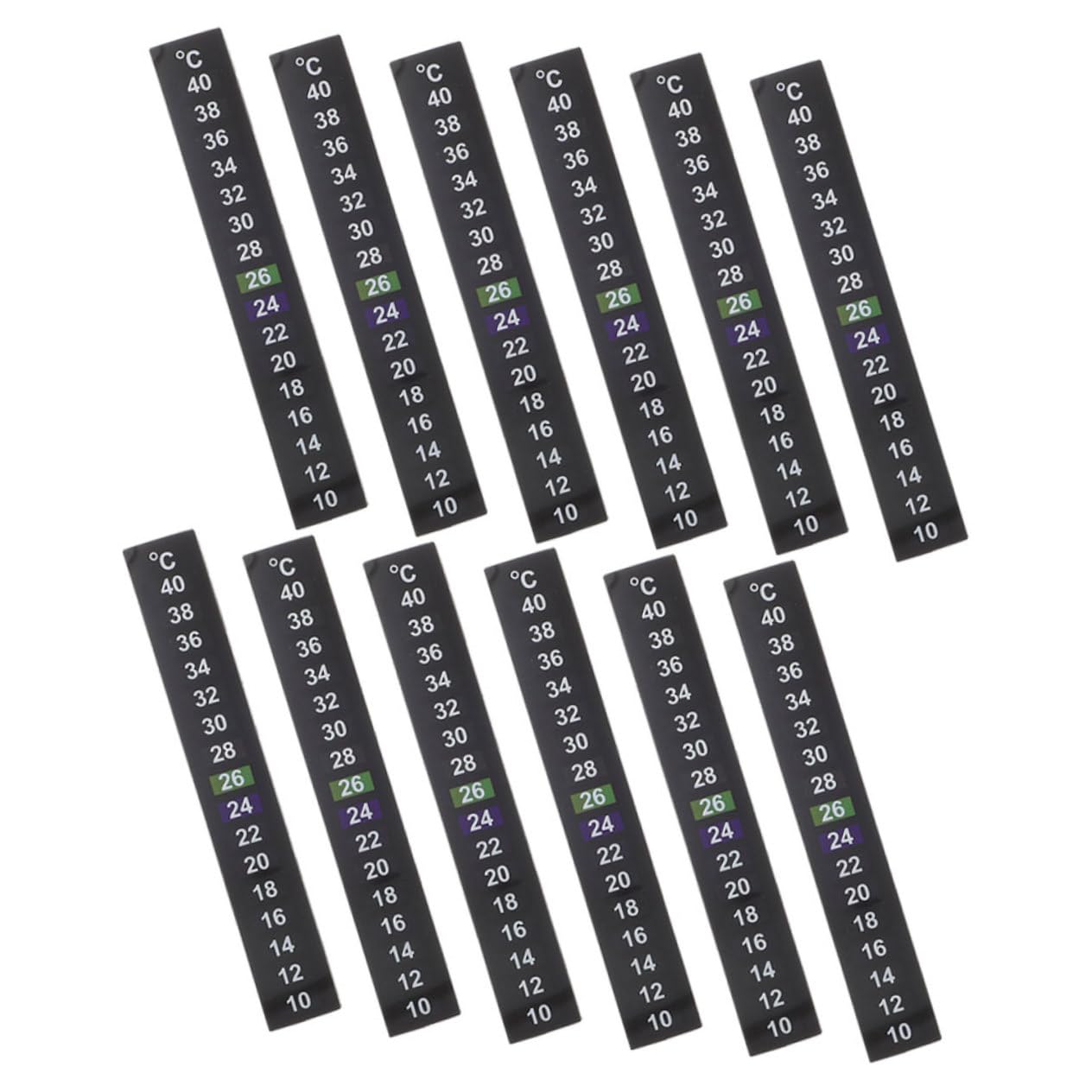 HANABASS Digital Thermometer Sticker for Fish Tank 12pcs Aquarium Sticker Thermometer Temperature Device Strips