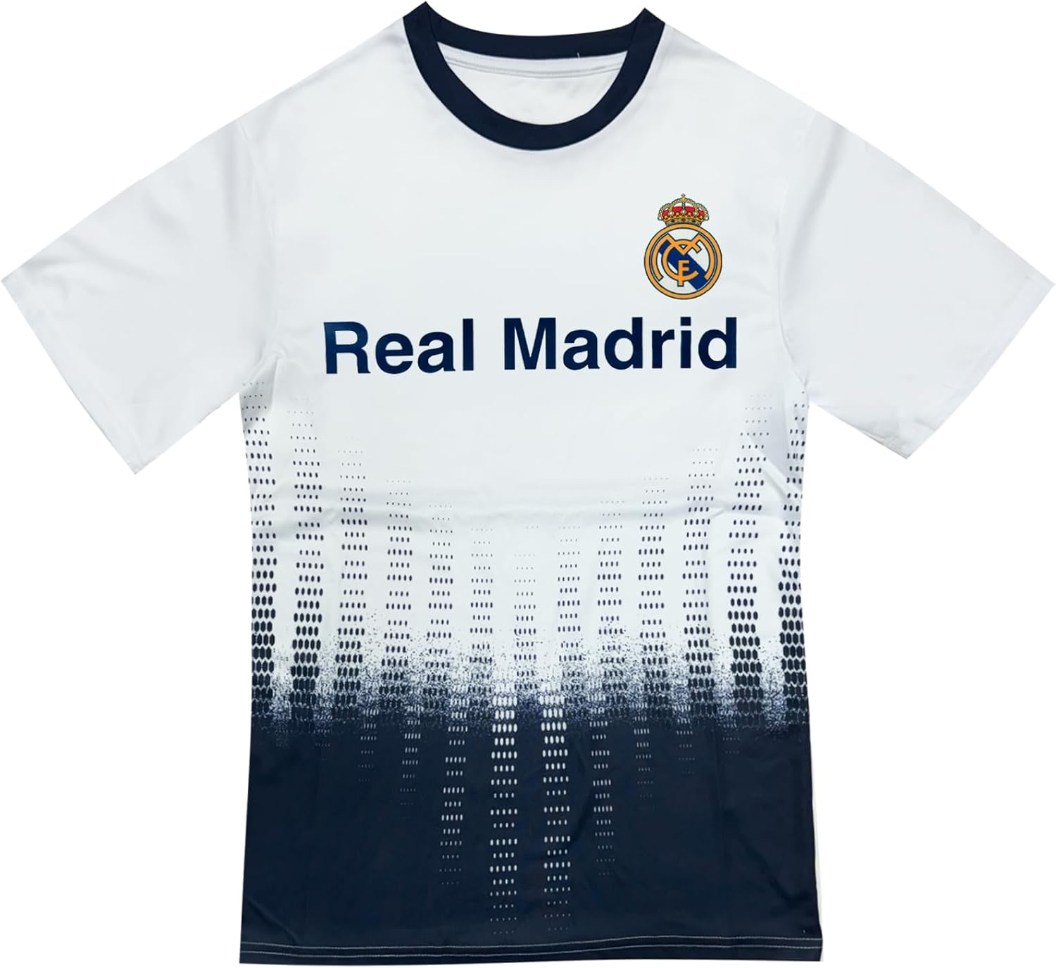 Icon Sports Men Compatible with Real Madrid Sublimation Logo Poly Soccer Jersey - White - Image 6