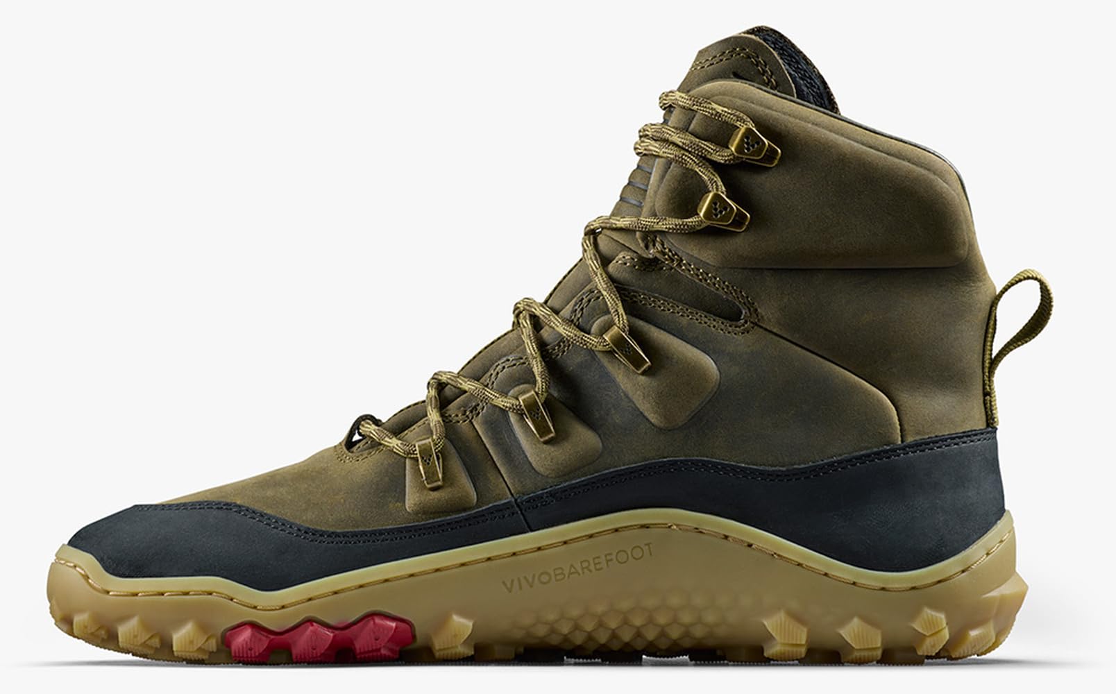 Vivobarefoot Tracker Leather at Męskie buty trekkingowe na boso, wodoodporne, lekkie i odporne na przebicie, na każdą pogodę i tereny, szerokie dopasowanie