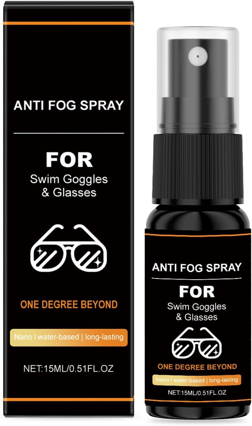 Spray Antiappannante Occhialini,15ml Anti Fog Spray,Spray Anti-Appannamento per Occhiali,per Maschere Sub e Occhialini Nuoto