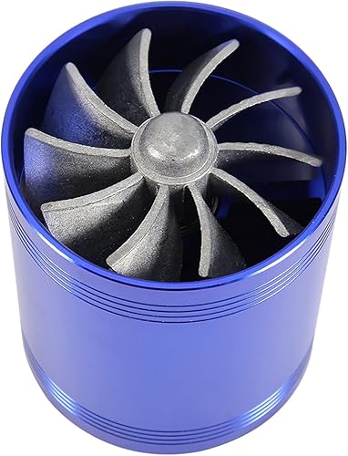 Miniatura 7 de Turbonador de entrada de aire, turbonador universal de entrada de aire para automóvil, turbina de doble ventilador, turbonador de entrada de aire,