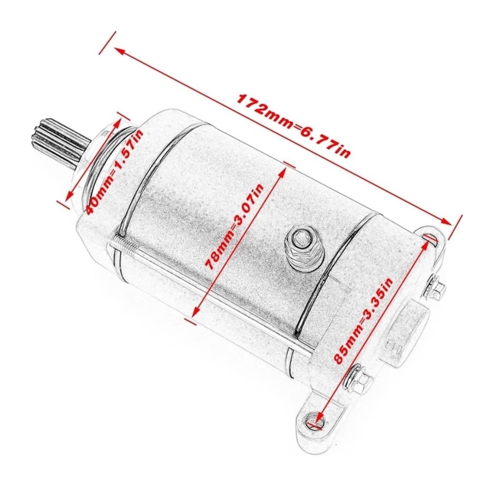 Motorino Di Avviamento Per Motocicletta Per Linhai 500 D M550 EFI M550L Per Europa EFI ATV Motorino Di Avviamento