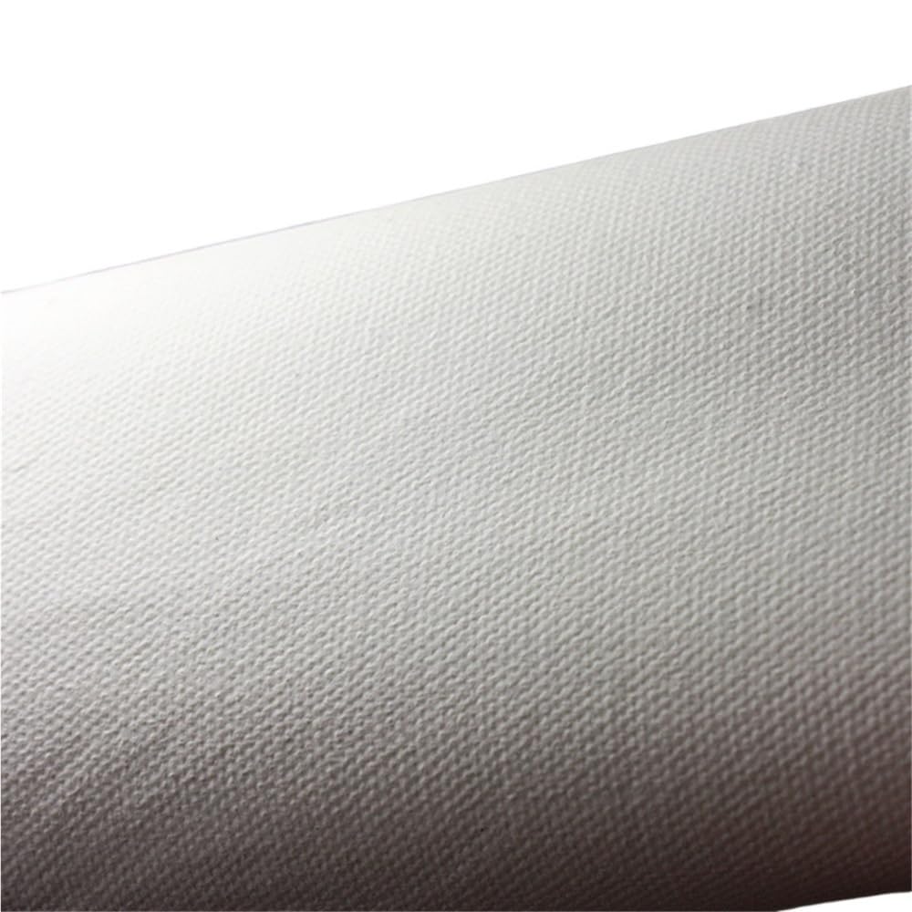 Rollo de lona gruesa de algodón for pintura al óleo, textura media, 165 cm de ancho, triple imprimación, 420 g/m².(30m)