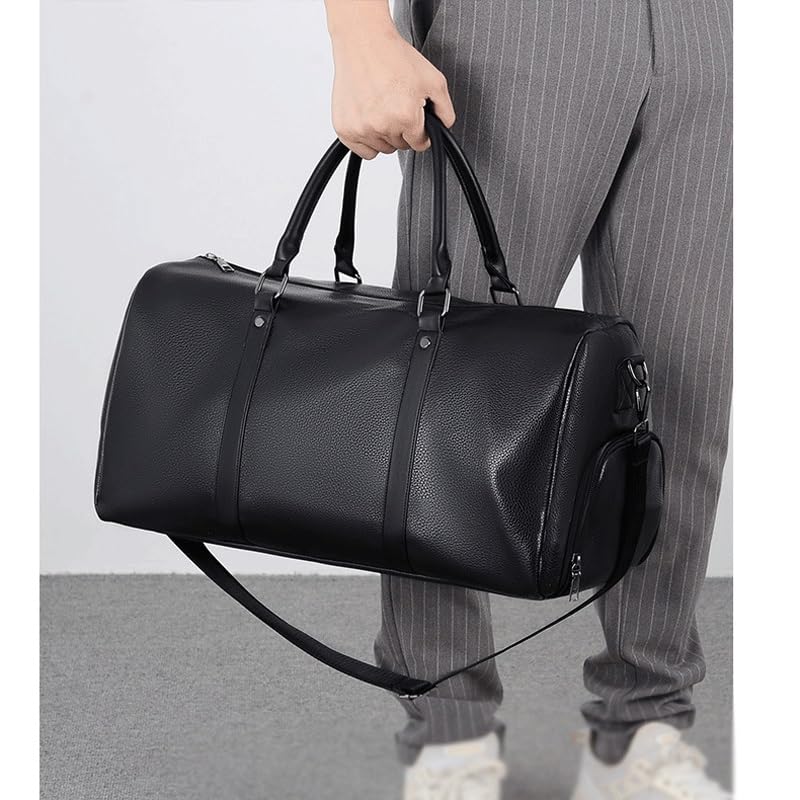 Men's Business Casual Bag Storage Tote Large Capacity Portable Fitness Bag Duffel Bag Crossbody Bag,D-As shown2