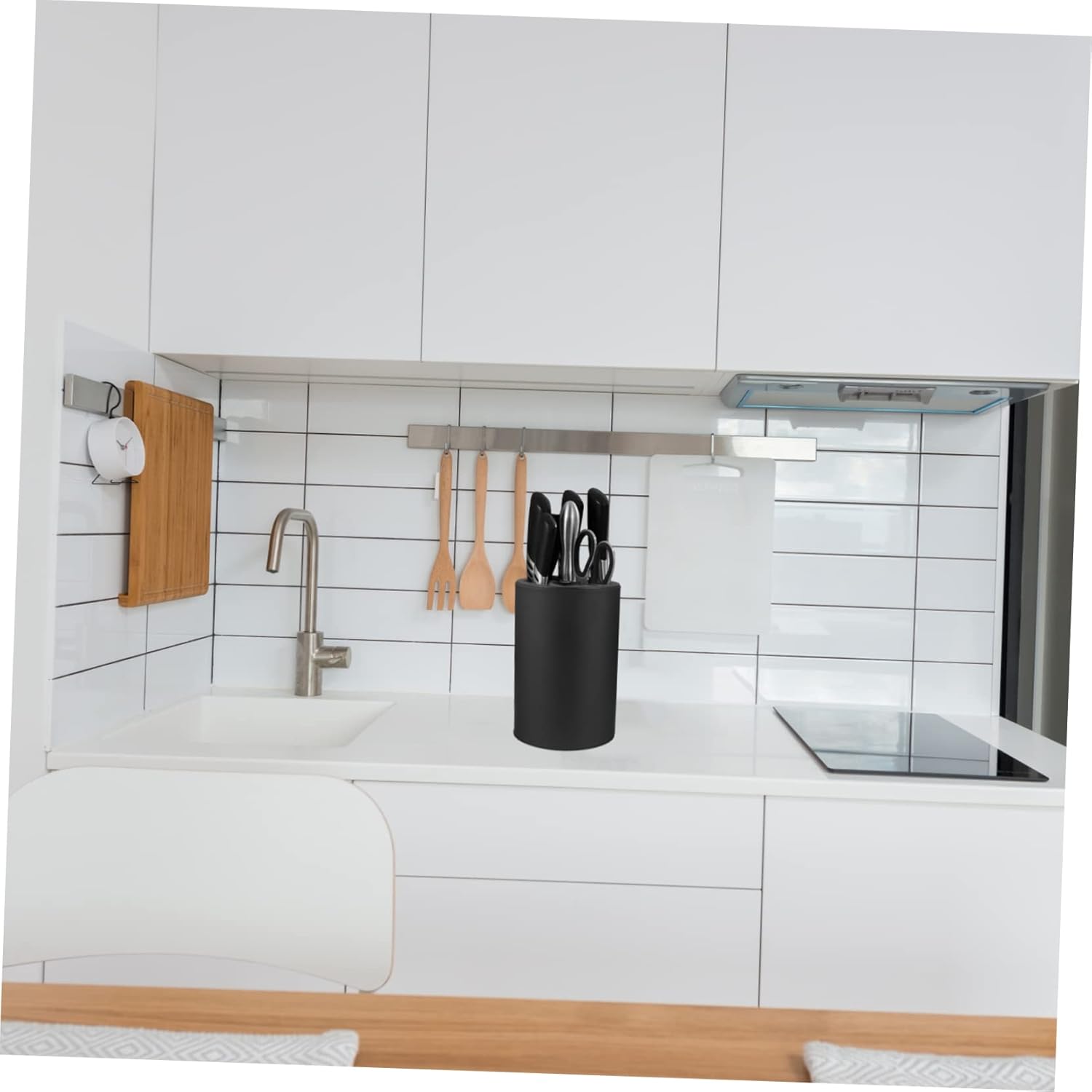 2pcs Multi-functional Kitchen Utensil Holder Sturdy Cutter Rack for Scissors and Kitchen Tools Space-saving Design Rounded Corners Easy Organization for Home Use