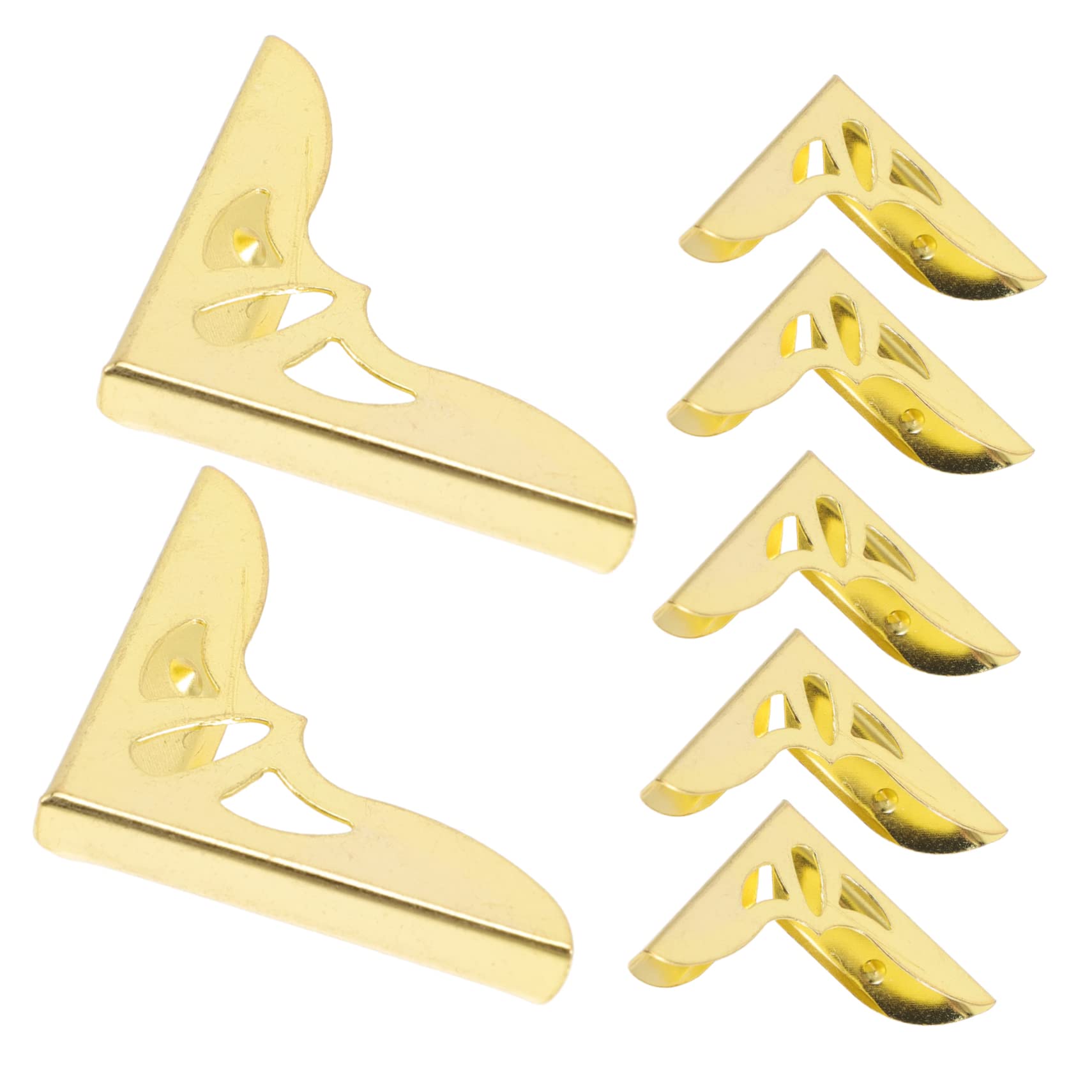 COHEALI 10pcs Vintage Metal Book Corners Protectors Decorative Edge Covers for Scrapbooking Photo Albums and Journals and Stylish Corner Guards Antique Finish