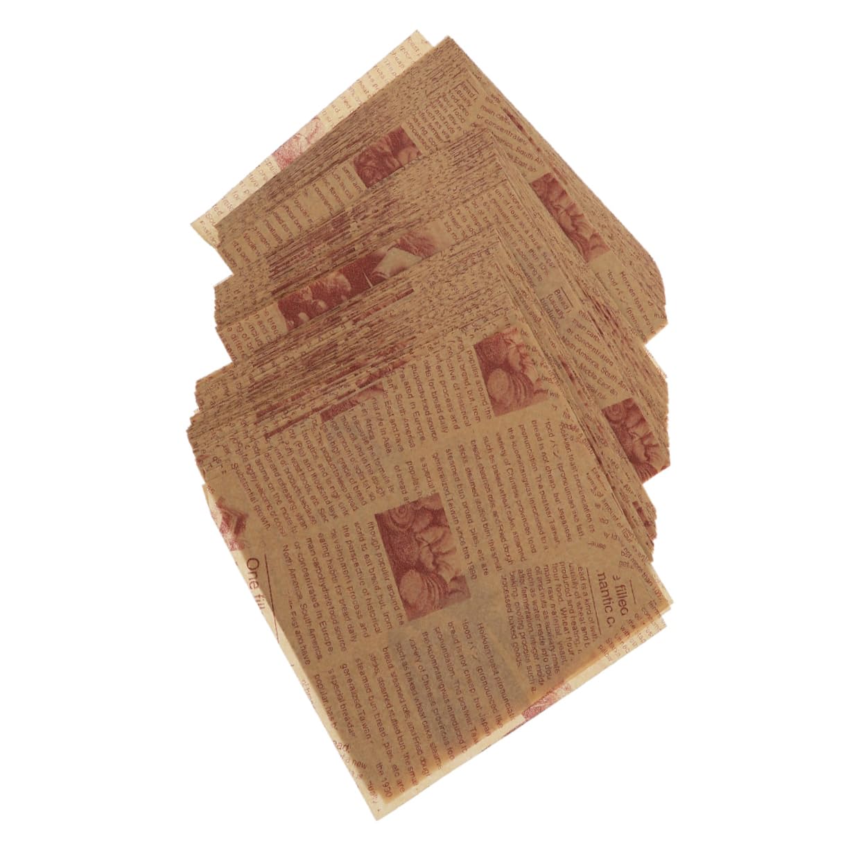 COLLBATH Papier Sulfurisé pour Cuisson 200 Feuilles 30x30cm Résistant à L'huile et Antiadhésif pour Emballage de Pain et Gâteau