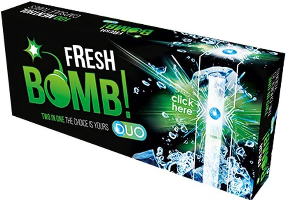 Fresh Bomb Menthol Click Tubes with Aroma Capsule 1 Box (100 Sleeves)