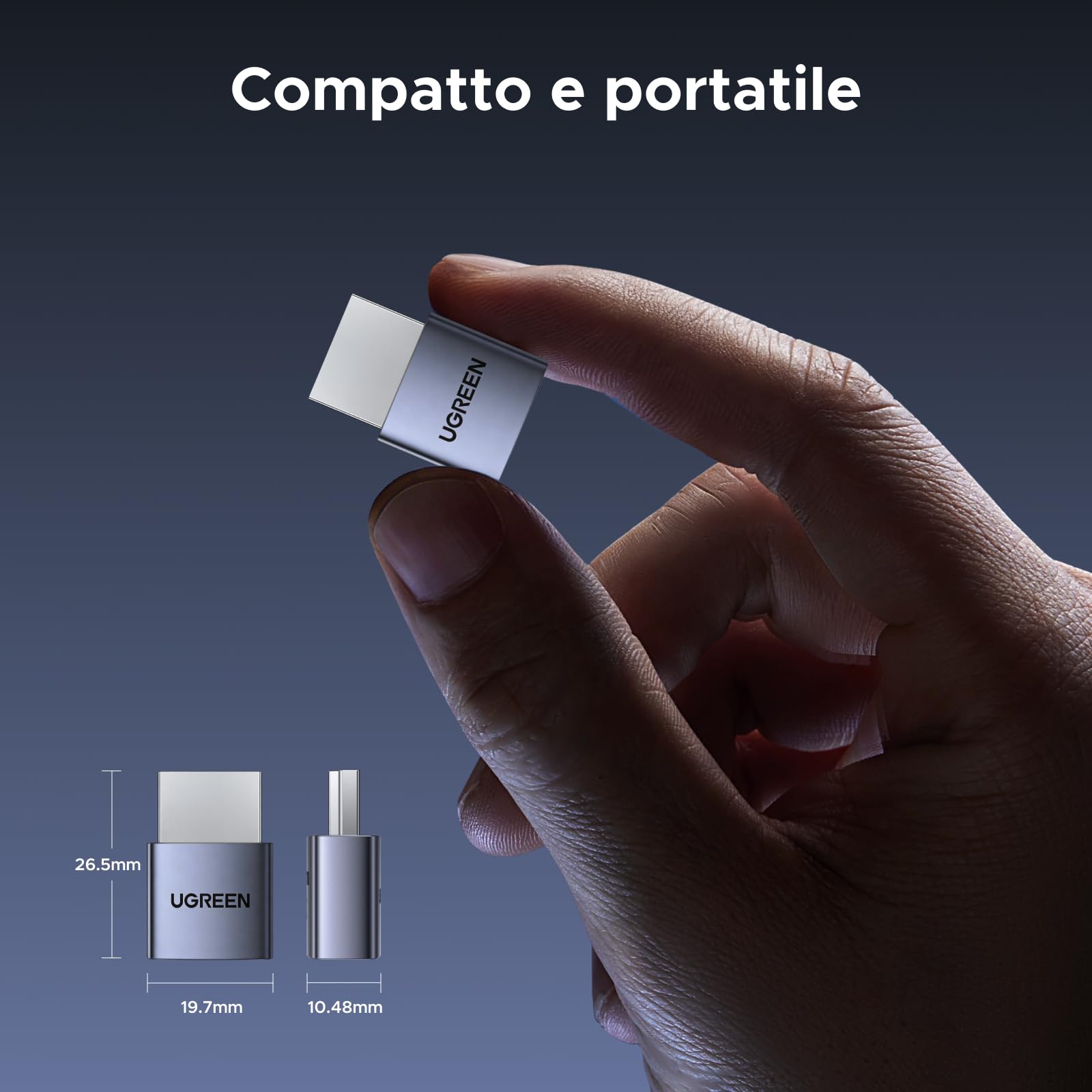 UGREEN Lotto di 4 Connettori HDMI Dummy Plug 4K 60Hz 1080P Headless Ghost EDID Display Emulator HDCP Compatibile con Macbook Pro PC Laptop Monitor Streaming Lavoro a distanza Windows Mac OSX Linux