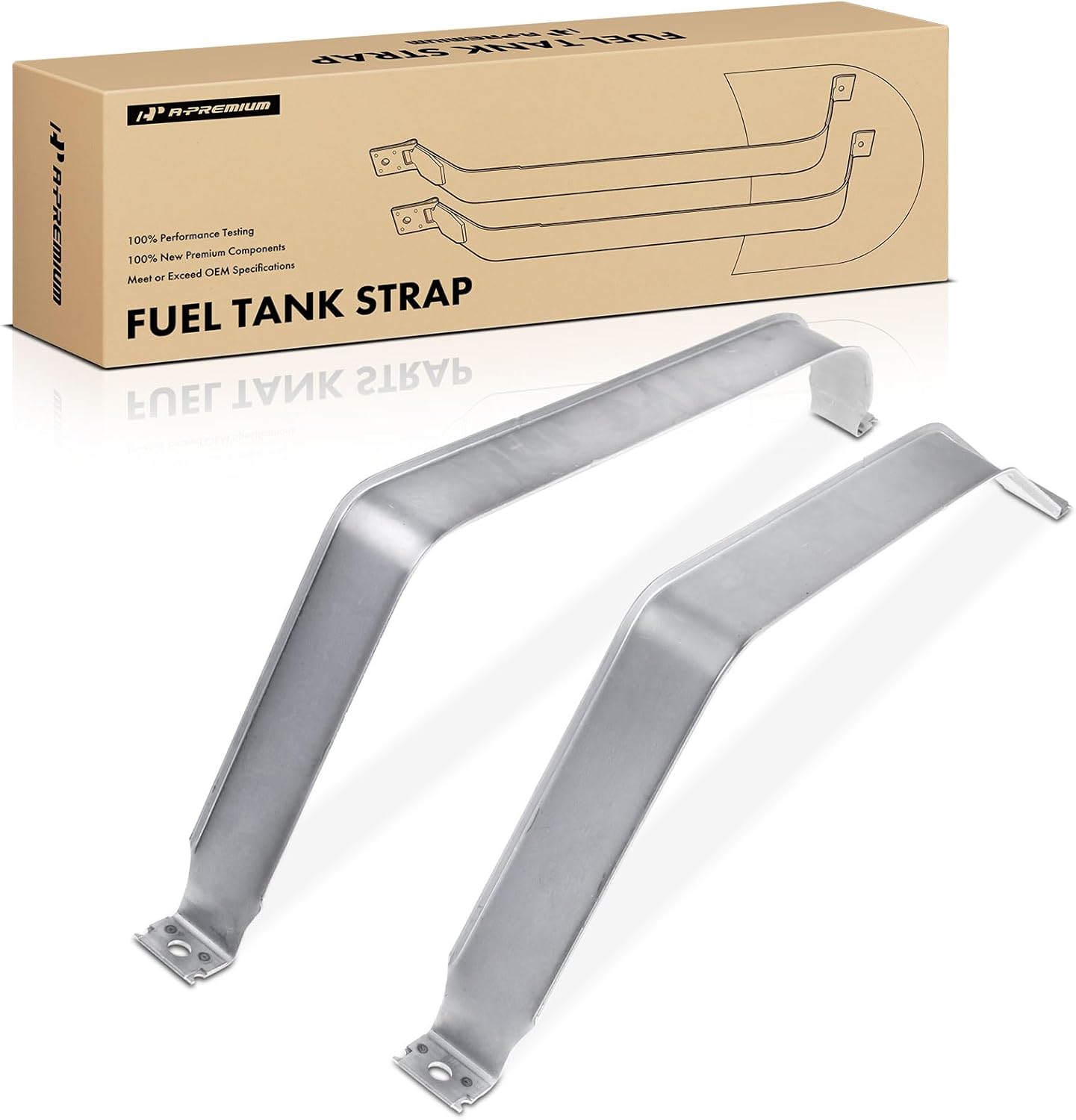 A-Premium Fuel Tank Straps Compatible with Chevrolet Cobalt 05-10 Pontiac G4 05-06 G5 07-10 Pursuit 05-06 Saturn Ion 04-2007 2-PC Set