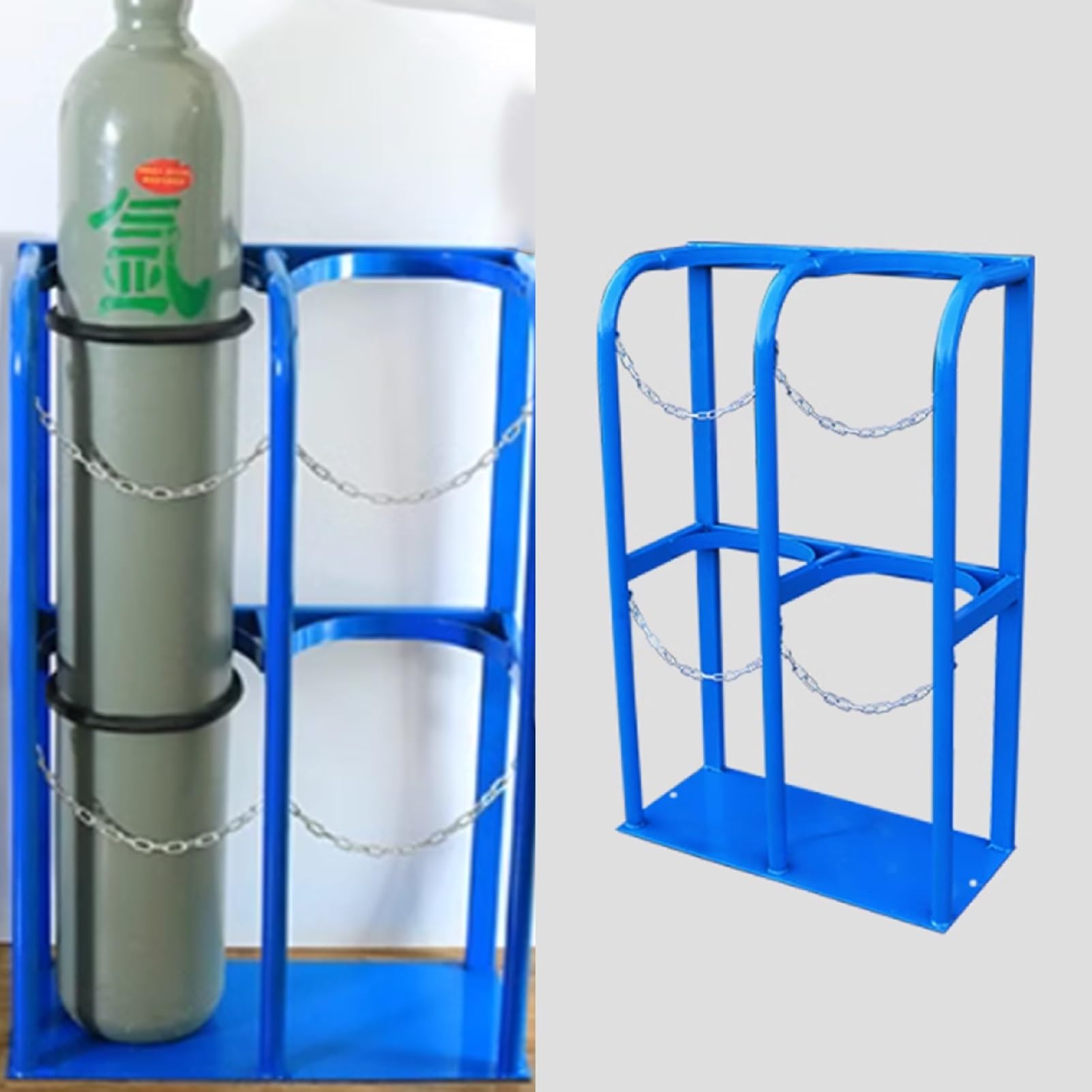 Support de réservoir de cylindre au sol et fixation pour bouteille de gaz