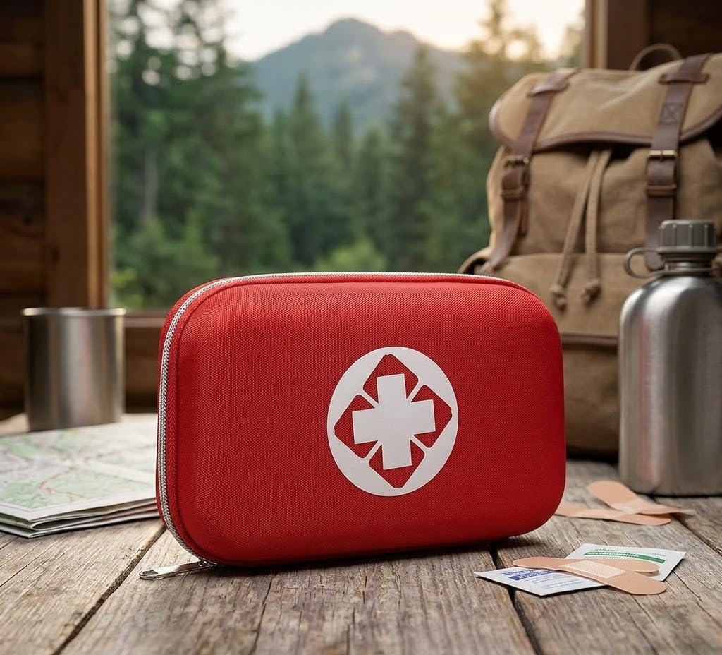 Portable Empty First Aid Bag Waterproof EVA Medical Organizer Storage Case for Medicines, Bandages & Emergency Supplies for Home, Car, Camping, Hiking & Travel Use-image-17