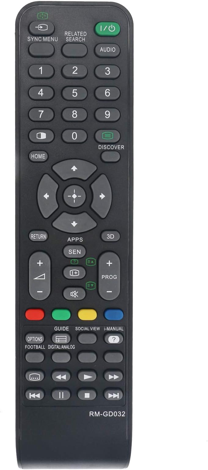 ALLIMITY RM-GD032 RMGD032 Replacement Remote Control fit for Sony Bravia LCD TVs KD-49X8500B KD-55X8500B KD-85X9500B KD-79X9000B KDL-42W900B KDL-55W950B KDL-50W900B KDL-50W800B