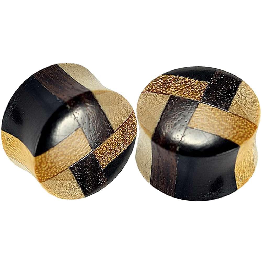 Einzigartiger, handgefertigter organischer natürlicher Double Flare Flesh Tunnel Gauge Ohrpiercing verfügbare Größen 0 g (8 mm) bis 30 mm (1 Paar)