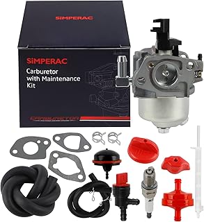 SIMPERAC 592447 Carburetor for Briggs and Stratton 595785 Carburetor 591154 Snow Thrower 13A137 13D137 Engine
