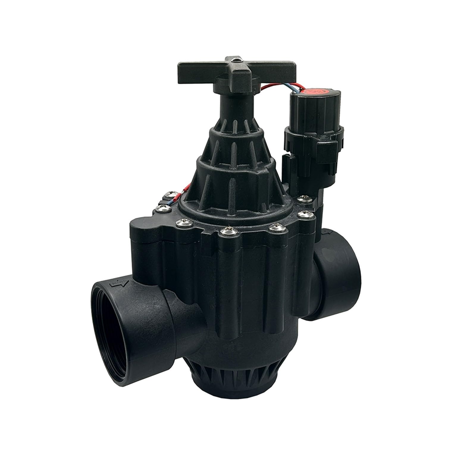 Válvula Solenoide de agua 1-1/2 "2" con ajuste flujo 220 12V 24V válvulas solenoides normalmente cerradas for riego jardín Fluido industrial(DN50,110)