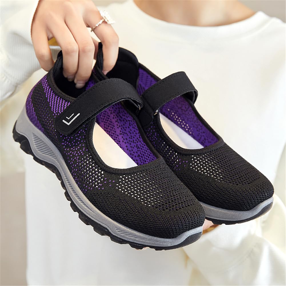 Donna Scarpe da Ginnastica Sportive Sneakers Dimensione Running Comodo Fondo Piatto Basket Sport Outdoor Fitness Mesh Scarpe da Corsa Scarpe da Barca Mesh Scarpe da Camminata 36-41EU