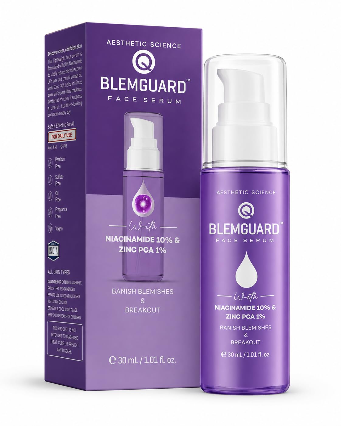 Face Serum With Niacinamide 10% & Zinc PCA 1% | Helps Reduce Blemishes, Excess Oil & Breakout-Prone Skin | Lightweight Hydrating Face Serum for Clearer Looking Skin | Suitable for Oily & Combination Skin By Grow Key | 30ml-picture-26
