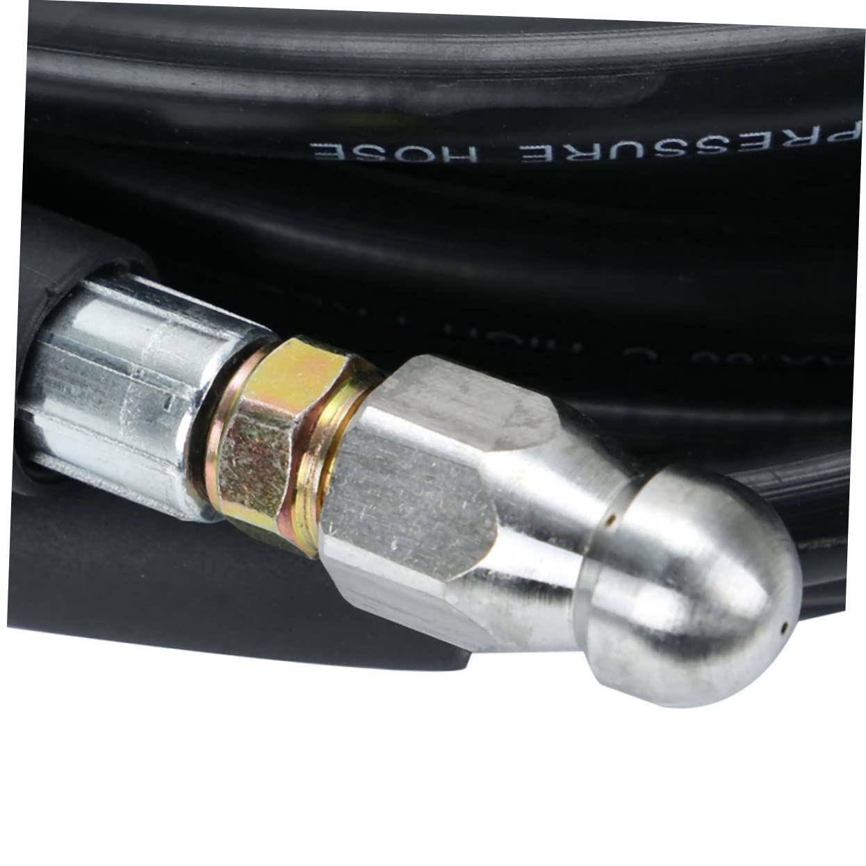 Happyyami 15m Manguera De Limpieza De Desagües Herramienta De Lavado Presión Flexible y Resistente Para Limpieza De Tuberías y Desagües Para Coches y Uso Doméstico
