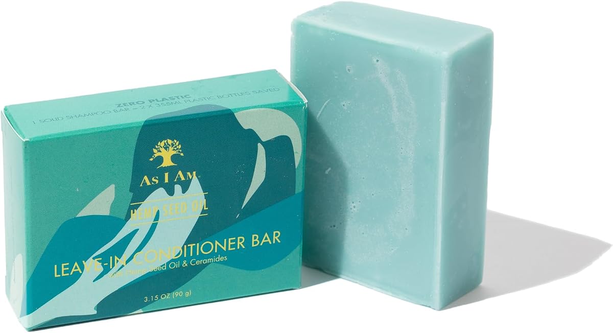 Hemp Seed Oil Leave-In Conditioner Bar - 3.15 ounce - with Calendula, Betaine, & Ceramide - Cruelty Free & Vegan