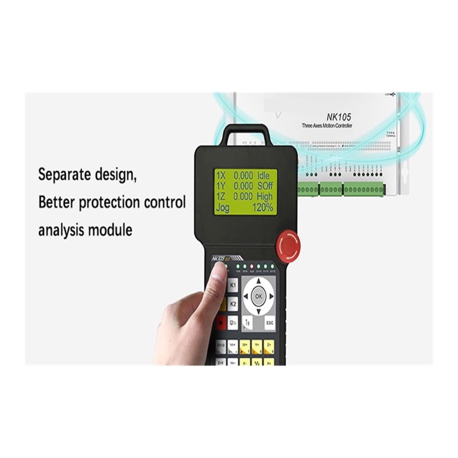 Controllore CNC, 3 Assi 4 AssiCNC Controller DSP NK105G2 G3 Taglierina Macchina Di Taglio Al Plasma Fresatura For Incidere CNC per router CNC(G3 3Axis handle)