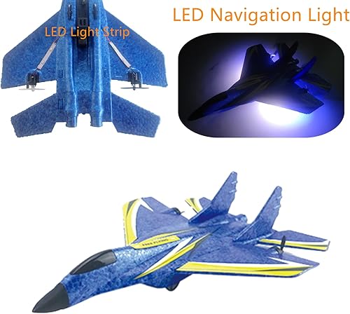 Miniatura 7 de Avión de control remoto, aerolínea RC listo para volar, avión RC de 2 canales integrado en giroscopio de 6 ejes, avión de control remoto fácil de