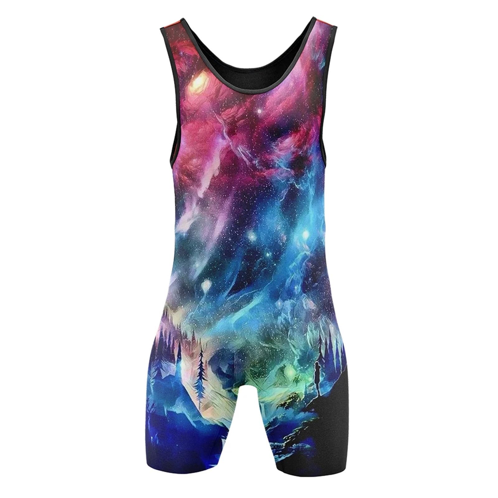 Canotte da Wrestling Abbigliamento for Il Controllo della Pancia Palestra Abbigliamento Senza Maniche Nuoto Corsa Skinsuit 6 Stili