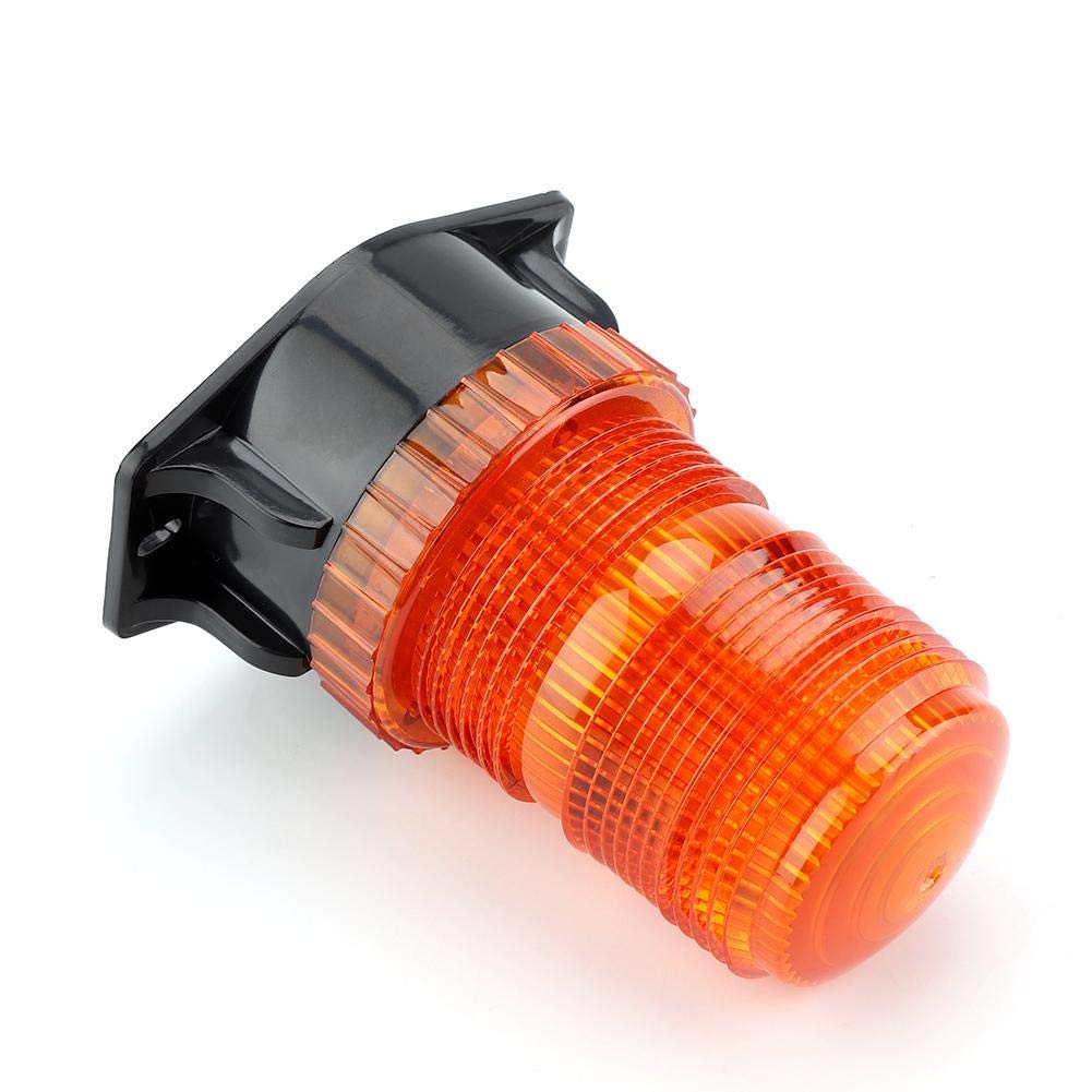 Luce Lampeggiante LED, Akozon 10-110 V Spia di Sicurezza per Carrelli Elevatori di Emergenza Impermeabile Luci Emergenza Auto Ambra Alta Luminosità Lampeggianti a LED Strobo a Lampadina Rotante