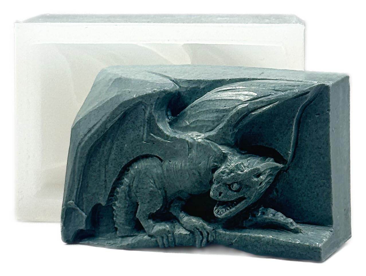 Dragon SOAP Mold, Silicone Mould for Crafts, Resin Casting, Plaster, Candle