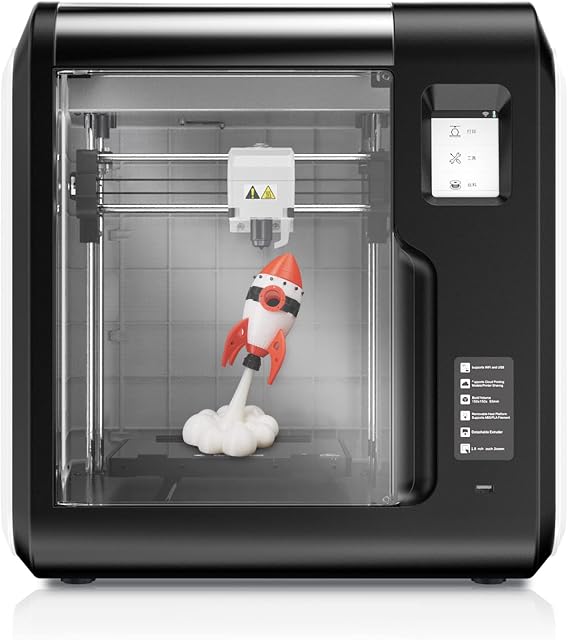 FLASHFORGE Adventurer 3 Pro Leveling-Free 3D Printer with Glass Build Plate and Support Removable 240 &265 Nozzle,High Precision Printing with PLA/ABS/PETG/PLA-CF/PETG-CF,Remote Camera Watching