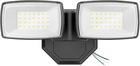Onforu 3200LM Outdoor Flood Lights, 32W 6500K LED Security Light with Adjustable