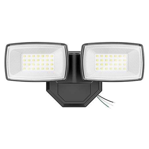 Onforu 3200LM Flood Lights Outdoor, 32W 6500K LED Security Lights Switch Controlled, IP66 Waterproof Outdoor Lights, Wall Mount Exterior Flood Light with 2 Adjustable Heads Floodlights Outside