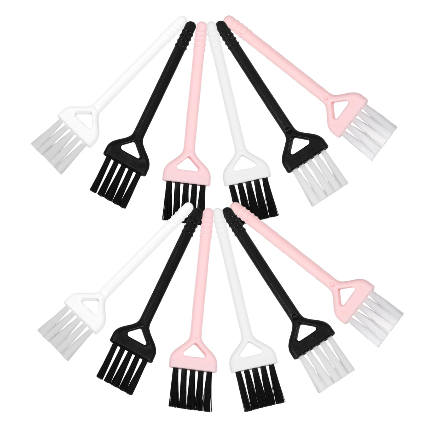 PRETYZOOM Ergonomic Handle Cleaning Brush 30 Pcs Set Multi for Keyboard Sink Gaps Grout Cleaning