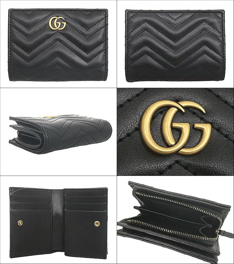 Amazon | [グッチ] 財布(二つ折り財布) 773427 DTDHT ブラック GG