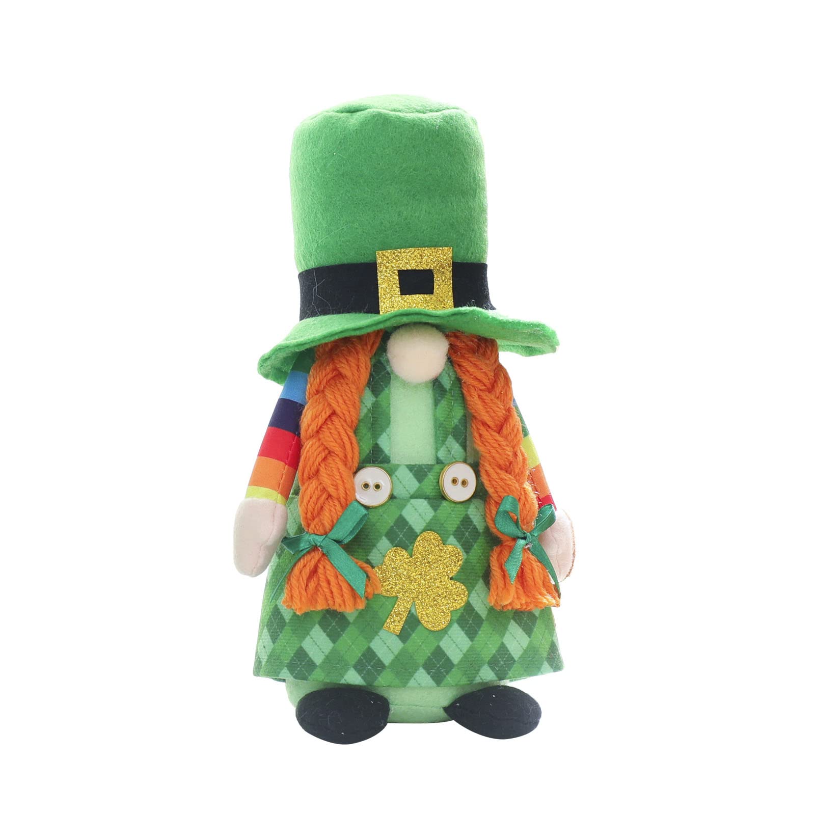 NEWFT Patrick's Day Irish Green Hat Doll Dolls Ornament for Wedding Birthday Party Background Decor Present