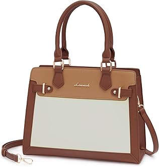 Purses and Handbags for Women, Tote Shoulder Bag Satchel Black Purse and PU Leather Top Handle for ladies