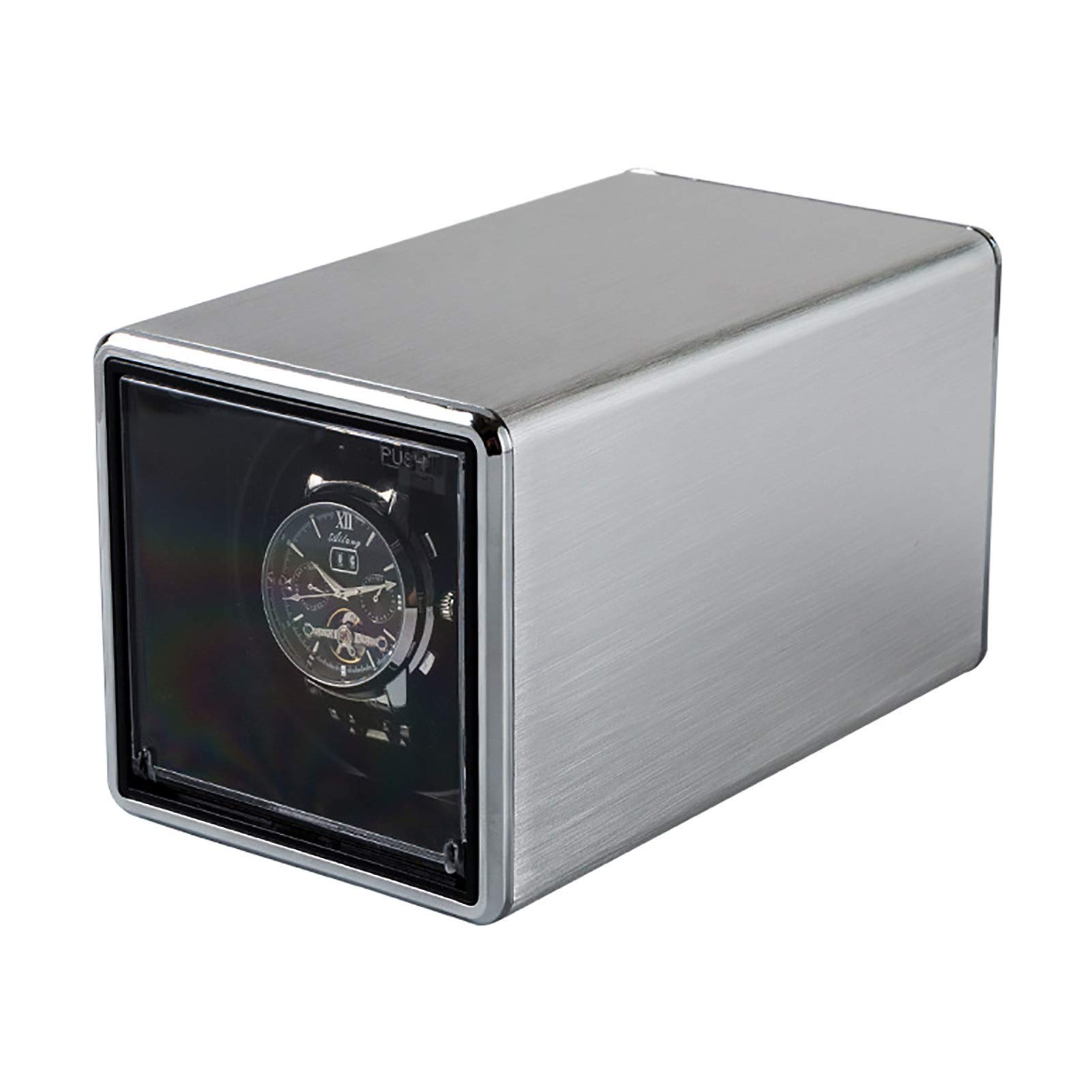 WMYYZYQ Watch Stand Watch Winders for Automatic Watches - Multicolor Mechanical Watch Automatic Winding Box Quiet Open Lid Self-Stop Single Watch Shaker Watch Storage D