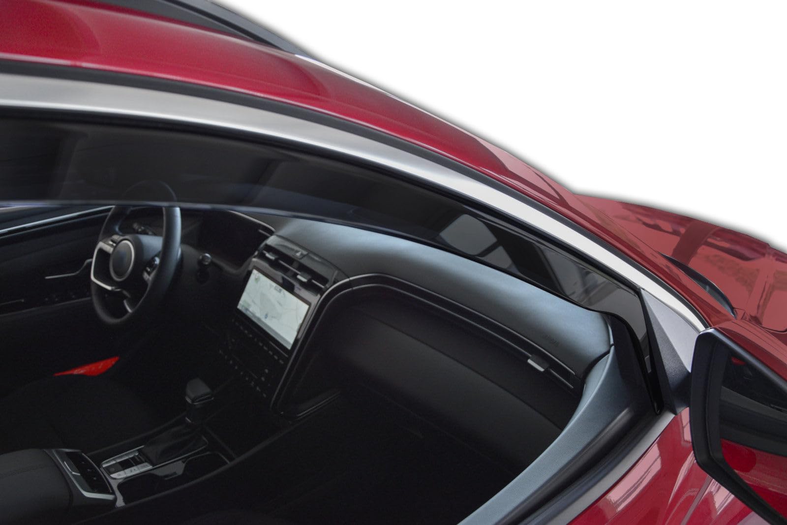 SCOUTT J&J Automotive GP Windabweiser passend für Hyundai Tucson 5-Türer ab 2020 4tlg, Vorne und Hinten Regenabweiser Passform Getönt Schwarz